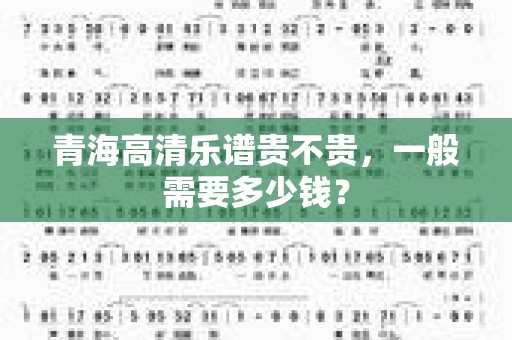 青海高清乐谱贵不贵，一般需要多少钱？