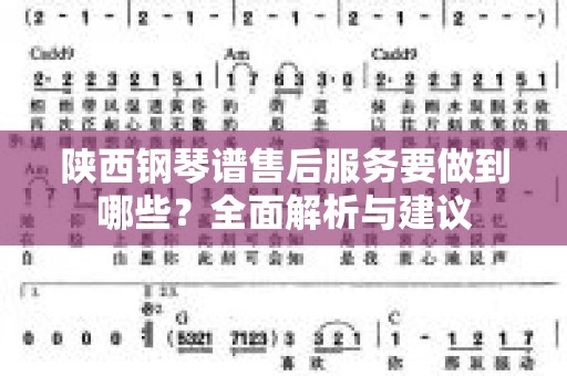 陕西钢琴谱售后服务要做到哪些？全面解析与建议